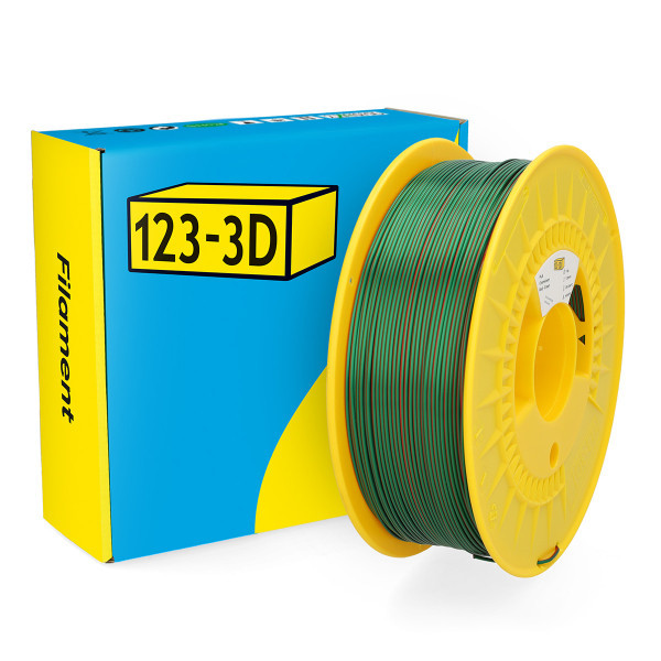 123-3D Filament PLA Kameleon Rood-Groen 1,75 mm 1 kg DHM00251 - 1