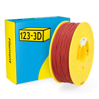 123-3D Filament PLA Mat Rood 1,75 mm 1 kg DHM00100