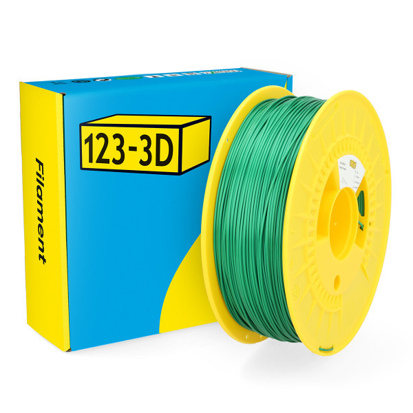 123-3D Filament PLA Satijn Donkergroen 1,75 mm 1 kg DHM00077 - 1