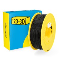 123-3D Filament PLA Zwart 1,75 mm 1 kg DHM00001