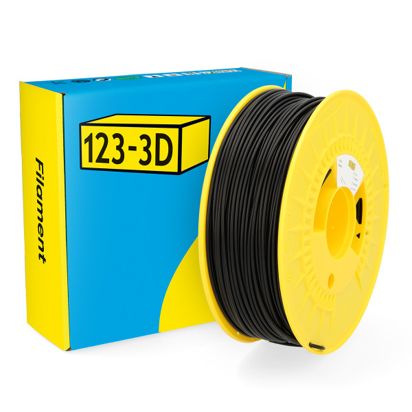 123-3D Filament PLA Zwart 2,85 mm 1 kg DHM00025 - 1