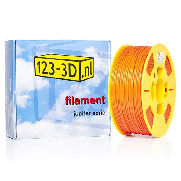 Filament oranje 2,85 mm ABS 1 kg Jupiter serie (123-3D huismerk) DFA11027 Filament oranje 2,85 mm ABS 1 kg Jupiter serie (123-3D huismerk) DFA11027 - 1