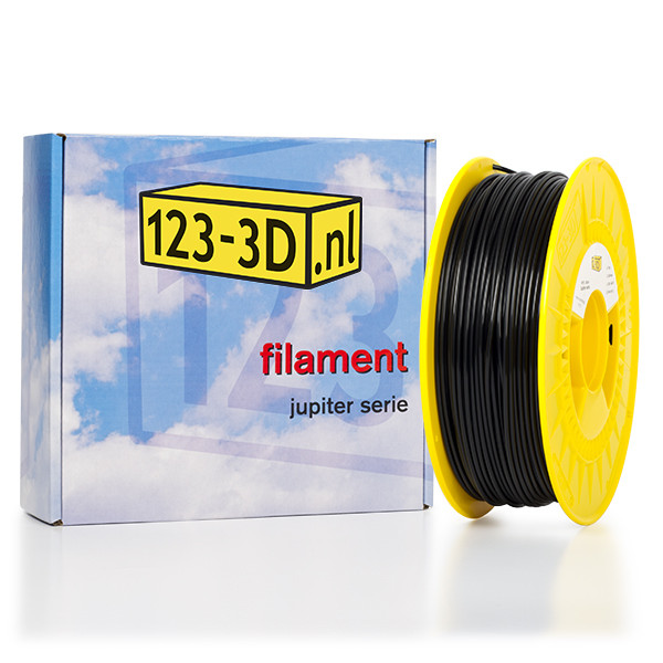 Filament zwart 2,85 mm PETG 1 kg Jupiter serie (123-3D huismerk) DFP01125 - 1