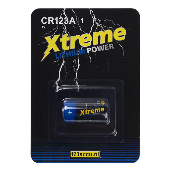 123accu Xtreme Power CR123A Lithium batterij (1 stuk) 120-802633C CR123A CR123A/01BC GPCR123AC ADR00066 - 1