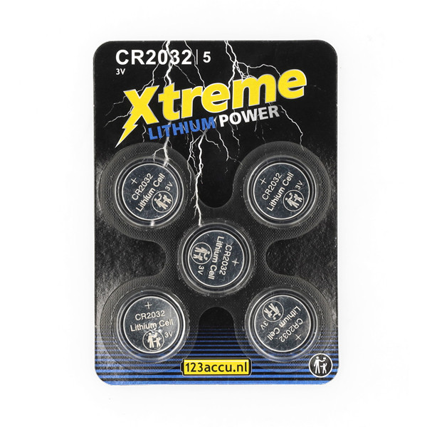 123accu Xtreme Power CR2032 lithium 5 stuks ADR00046 - 1