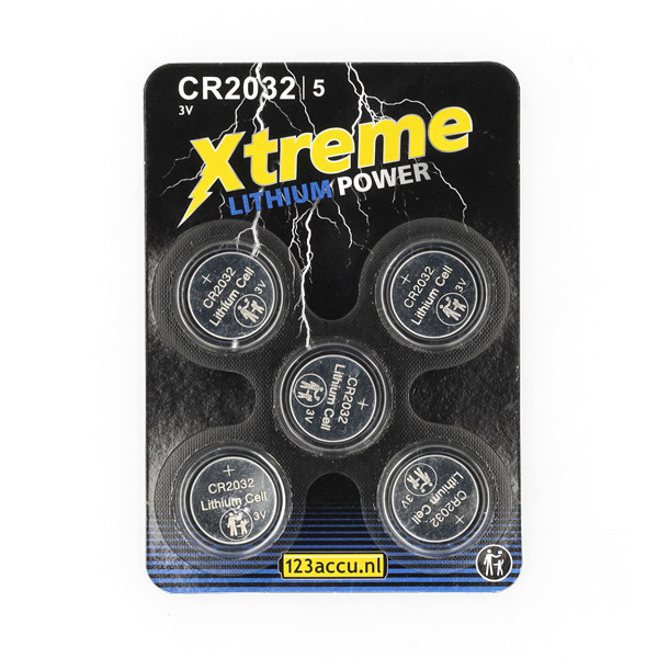 123accu Xtreme Power CR2032 lithium 5 stuks ADR00046 - 1