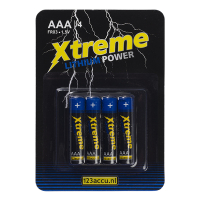 123accu Xtreme Power FR03 AAA batterij (4 stuks) AAA FR03 FR03LB4A/10C ADR00067