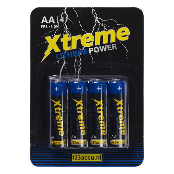 123accu Xtreme Power FR6 AA batterij (4 stuks) AA ER26264C FR6 FR6LB4A/10C ADR00063 - 1