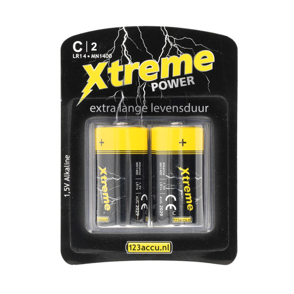 123accu Xtreme Power LR14 C batterij 2 stuks ADR00043 - 1