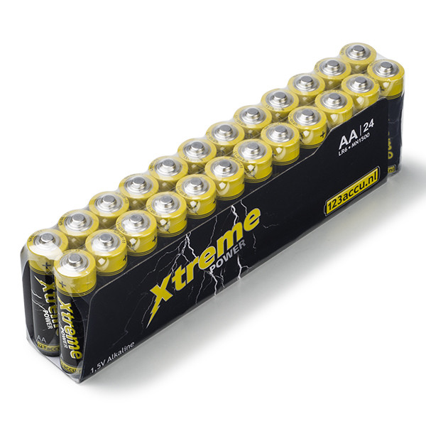 123accu Xtreme Power MN1500 Penlite AA batterij 24 stuks 24MN1500C E301323500C ADR00007 - 1