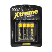 123accu Xtreme Power MN2400 Micro AAA batterij 4 stuks