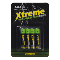 123accu Xtreme Power oplaadbare AAA / HR03 Ni-Mh batterij (4 stuks) AAA HR03 ADR00064