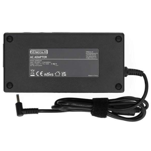123accu vervangt HP adapter (19.5 V, 7.7 A, 150 W, 4.5 x 3.0 plugmaat) ADR00249 - 2