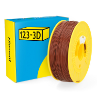 123inkt 123-3D Filament ABS Bruin 1,75 mm 1 kg (Jupiter serie)  DHM00145