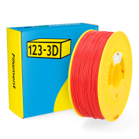 123-3D Filament ABS Rood 1,75 mm 1 kg DHM00147