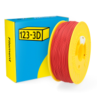123inkt 123-3D Filament HIPS Rood 1,75 mm 1 kg (Jupiter serie)  DHM00162