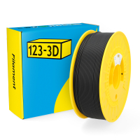 123inkt 123-3D Filament HIPS Zwart 1,75 mm 1 kg (Jupiter serie)  DHM00160