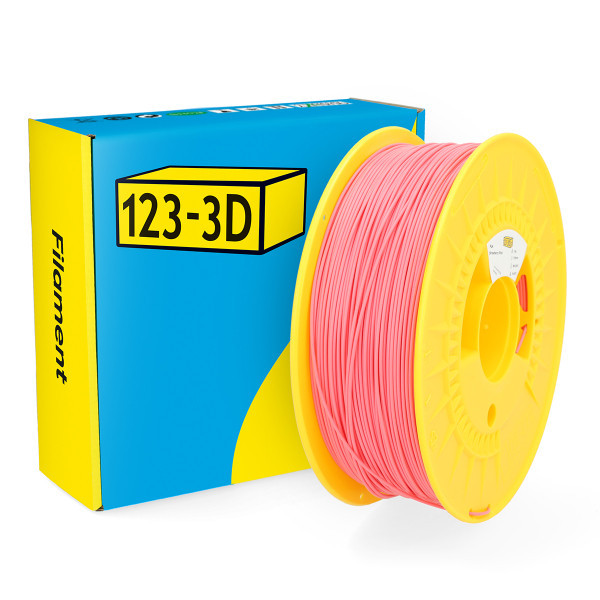 123inkt 123-3D Filament PLA Aardbei Roze 1,75 mm 1 kg  DHM00018 - 1