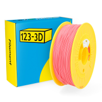 123inkt 123-3D Filament PLA Aardbei Roze 1,75 mm 1 kg  DHM00018