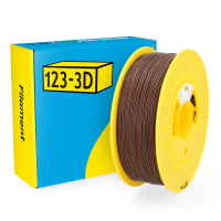 123inkt 123-3D Filament PLA Bruin 1,75 mm 1 kg (Jupiter serie)  DHM00020