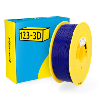 123inkt 123-3D Filament PLA Donkerblauw 1,75 mm 1 kg (Jupiter serie)  DHM00005