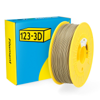 123inkt 123-3D Filament PLA Glitter Champagne Goud 1,75 mm 1 kg  DHM00059