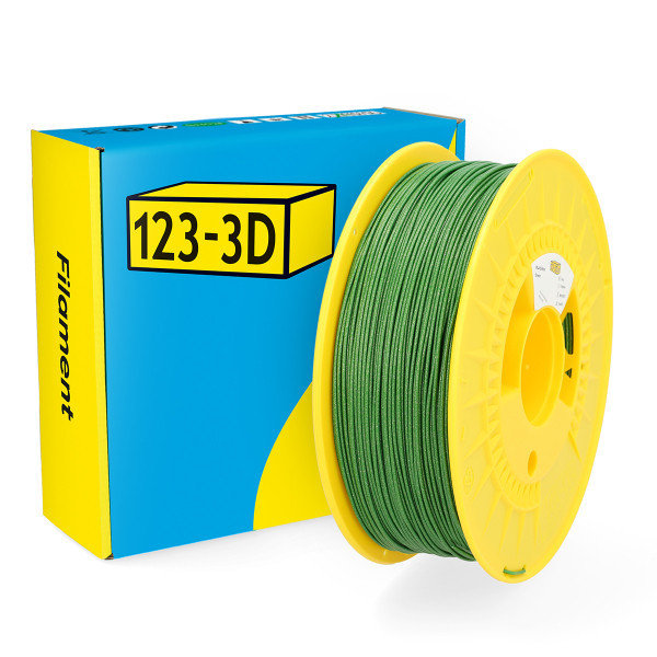 123inkt 123-3D Filament PLA Glitter Groen 1,75 mm 1 kg (Jupiter serie)  DHM00060 - 1