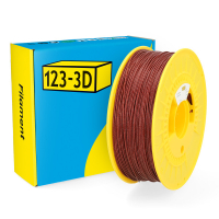 123inkt 123-3D Filament PLA Glitter Rood 1,75 mm 1 kg (Jupiter serie)  DHM00061