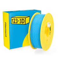 123inkt 123-3D Filament PLA Hemelsblauw 1,75 mm 1 kg (Jupiter serie)  DHM00013