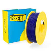 123inkt 123-3D Filament PLA High Speed Donkerblauw 1,75 mm 1 kg (Jupiter serie)  DHM00042