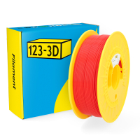 123inkt 123-3D Filament PLA High Speed Rood 1,75 mm 1 kg (Jupiter serie)  DHM00041