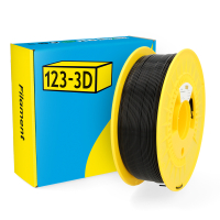 123inkt 123-3D Filament PLA High Speed Zwart 1,75 mm 1 kg (Jupiter serie)  DHM00037