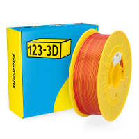 123inkt 123-3D Filament PLA Kameleon Rood-Geel 1,75 mm 1 kg  DHM00257