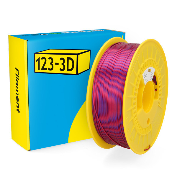 123inkt 123-3D Filament PLA Kameleon Roze-Blauw 1,75 mm 1 kg  DHM00255 - 1
