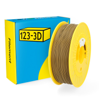 123inkt 123-3D Filament PLA Khaki Grijs 1,75 mm 1 kg  DHM00014