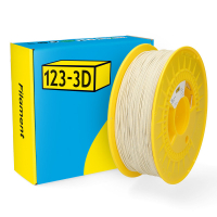 123inkt 123-3D Filament PLA Marmer Wit 1,75 mm 1 kg (Jupiter serie)  DHM00111
