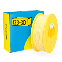 123inkt 123-3D Filament PLA Pastel Geel 1,75 mm 1 kg (Jupiter serie)  DHM00053