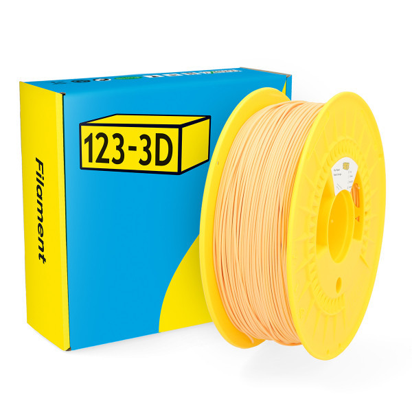123inkt 123-3D Filament PLA Pastel Oranje 1,75 mm 1 kg  DHM00048 - 1