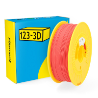 123inkt 123-3D Filament PLA Pastel Rood 1,75 mm 1 kg  DHM00052