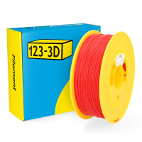 123-3D Filament PLA Rood 1,75 mm 1 kg (Jupiter serie)