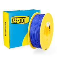123inkt 123-3D Filament PLA Satijn Blauw 1,75 mm 1 kg (Jupiter serie)  DHM00070