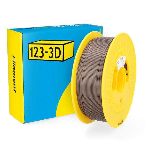 123inkt 123-3D Filament PLA Satijn Brons 1,75 mm 1 kg  DHM00068 - 1