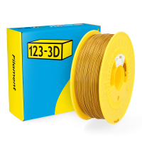 123inkt 123-3D Filament PLA Satijn Goud 1,75 mm 1 kg (Jupiter serie)  DHM00069