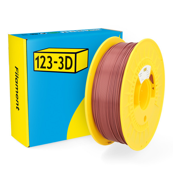 123inkt 123-3D Filament PLA Satijn Koper 1,75 mm 1 kg (Jupiter serie)  DHM00073 - 1