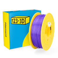 123inkt 123-3D Filament PLA Satijn Paars 1,75 mm 1 kg  DHM00066