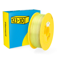 123inkt 123-3D Filament PLA Satijn Regenboog Bruin-Geel 1,75 mm 1 kg  DHM00115