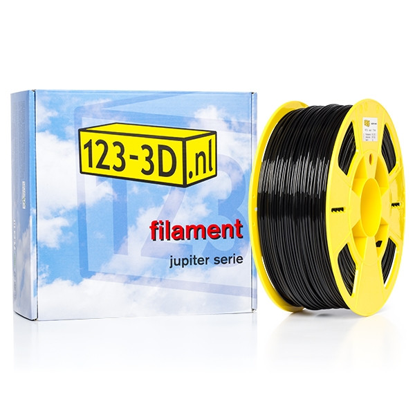 123inkt 123-3D Filament zwart 1,75 mm PETG 1 kg (Jupiter serie)  DFE11000 - 1