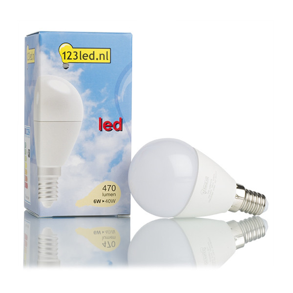 123inkt 123led E14 Sfeerdim led-lamp kogel dimbaar 6W (40W) RDL2015218 LDR01229 - 1