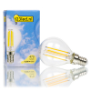 123led E14 filament led-lamp kogel dimbaar 4.5W (40W)