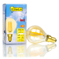 123led E14 filament led-lamp kogel goud dimbaar 4.1W (32W) LDR01668
